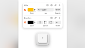 Image of #SketchTip — Toggle fills and borders by pressing F and B
